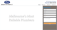Desktop Screenshot of biskonplumbing.com.au
